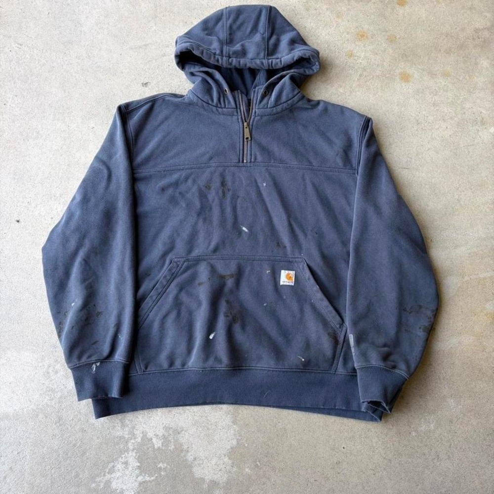 2000s carhartt rain defender quarter zip